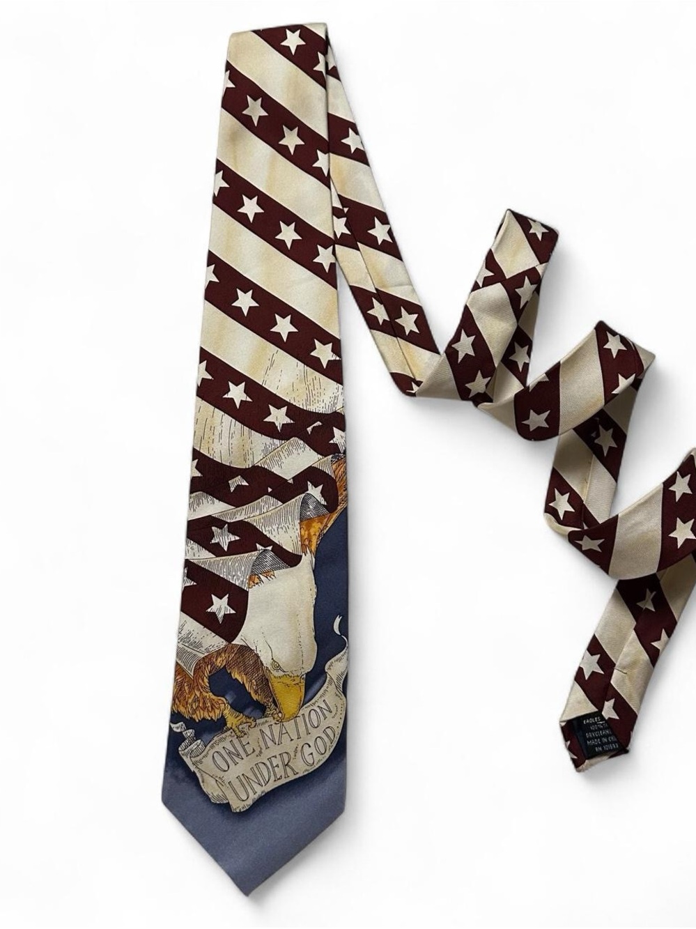 Men's Patriotic Eagle Silk Tie